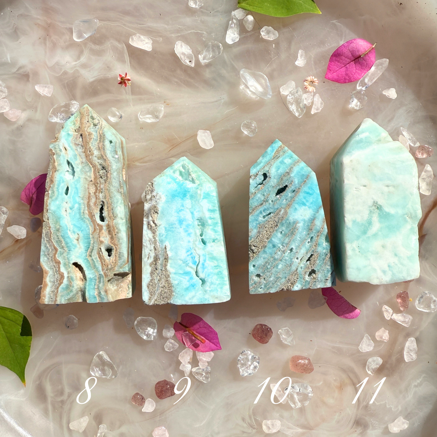 ๐ Ocean Dreams โ Blue Aragonite Towers with Druzy