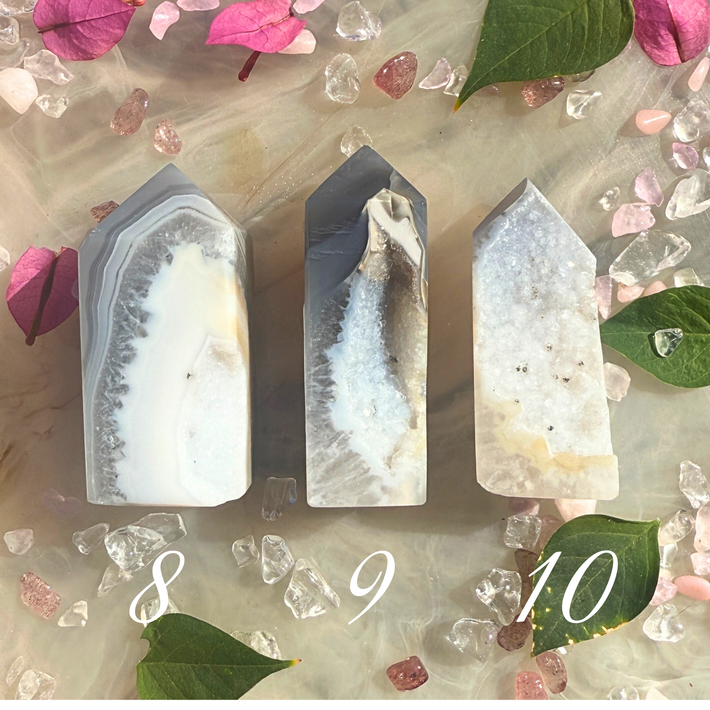 ⚡ Spark Core – Druzy Agate Towers