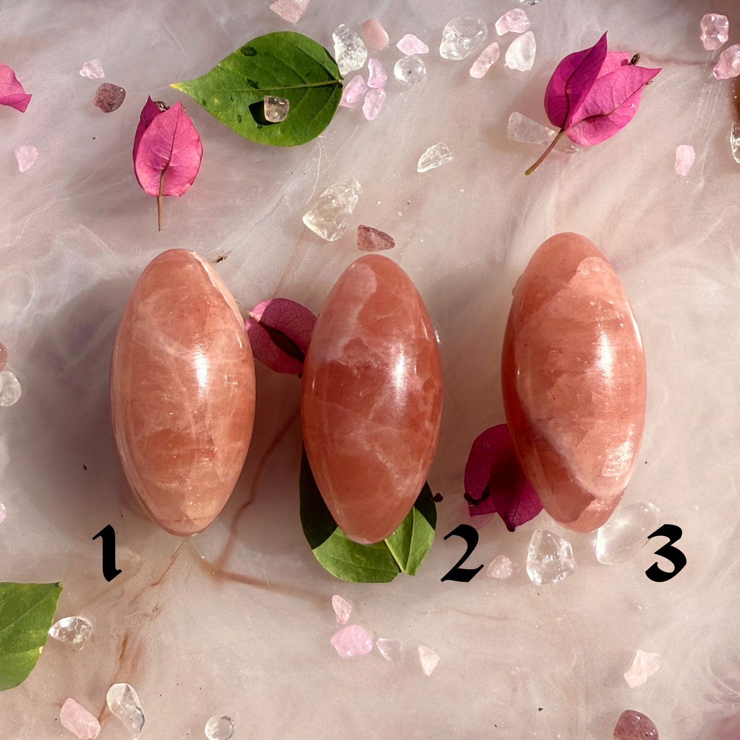 🌸 “Heal, Babe, Heal” – Rose Calcite Lingam (Pick Your Own)