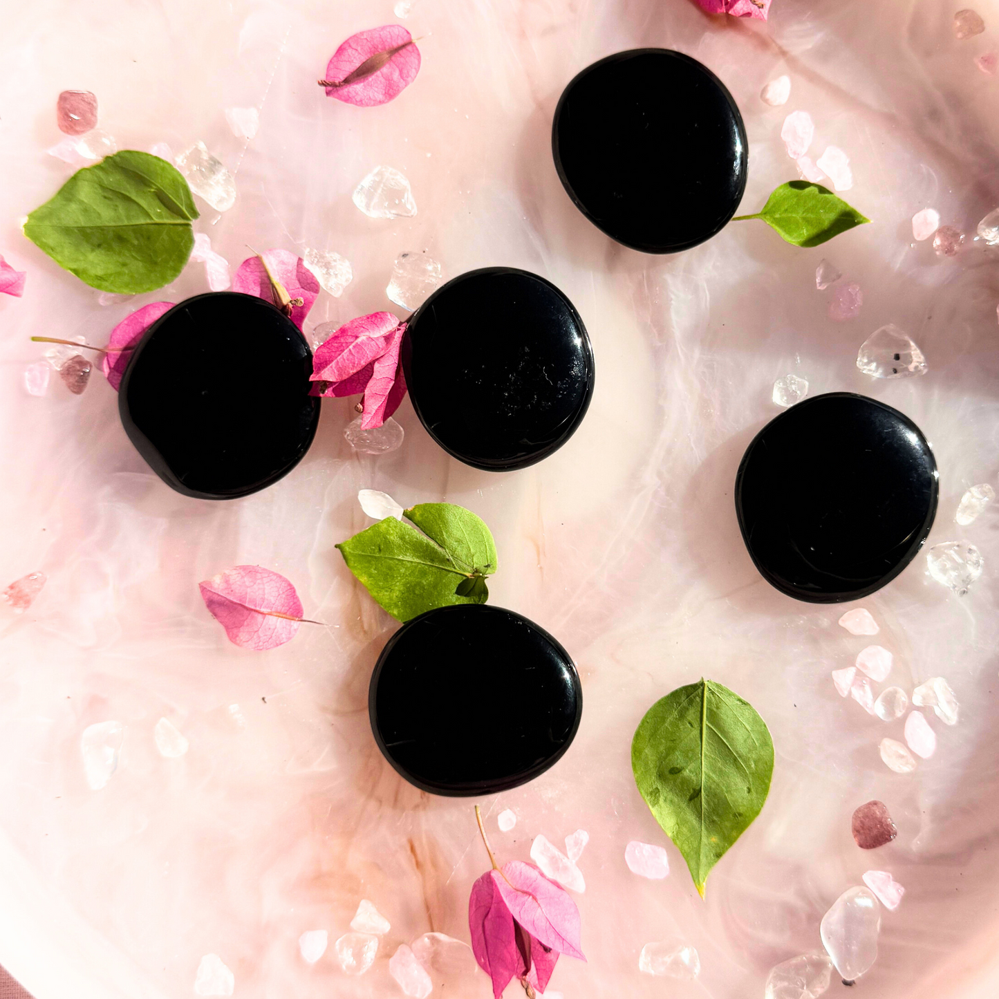 BLACKOUT MODE ACTIVATED 🖤 | Intuitively Chosen Black Obsidian Flatstones