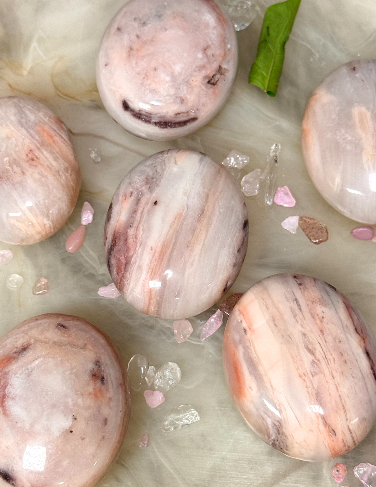 “We Only Wear Pink on Fridays” 💗 | Pink Aventurine Palm Stones | Choose Your Own Vibes