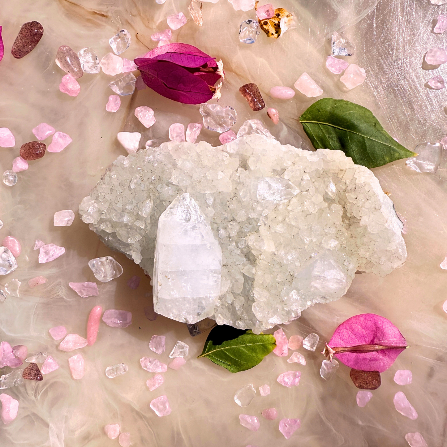 Frozen Starlight – Apophyllite Cluster | Pick Your Cluster