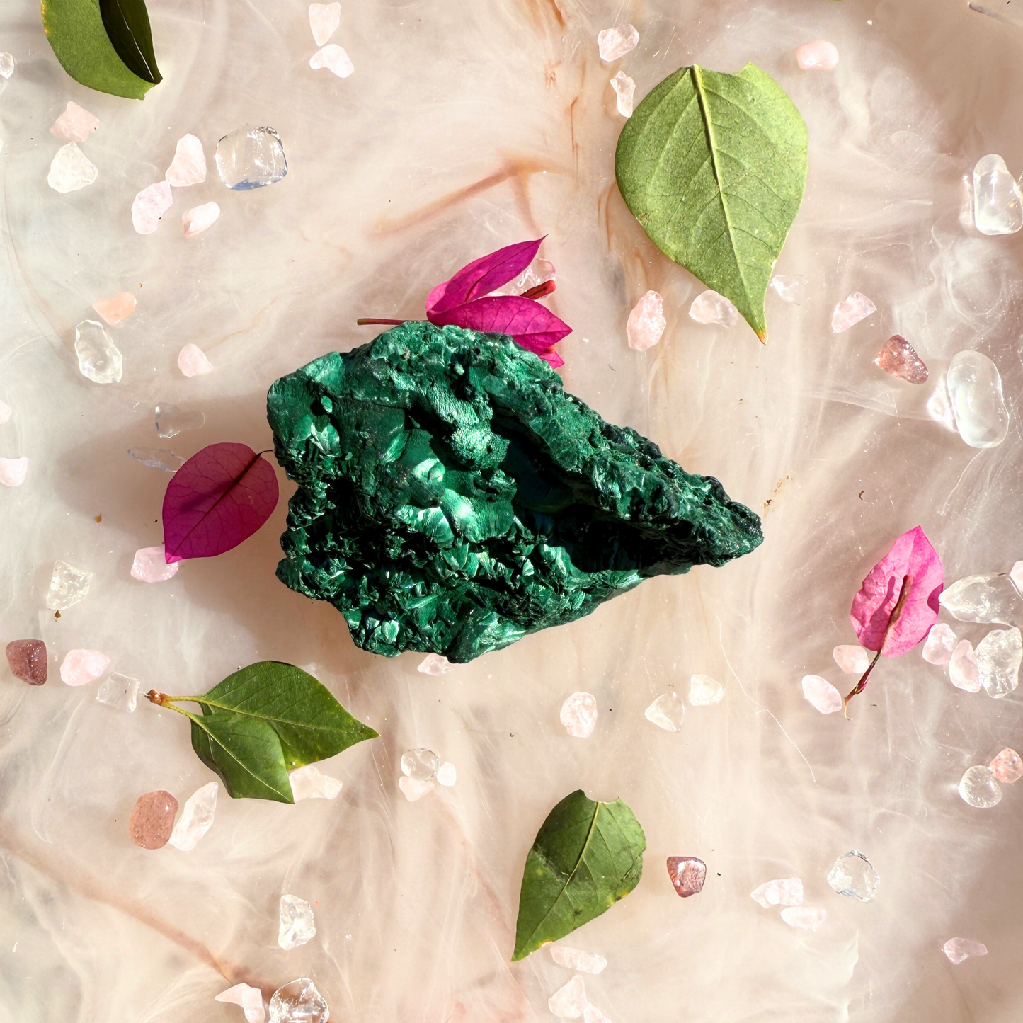 💚 Witchwood Relic – Velvet Malachite Specimen