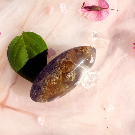 💫 “Universal Mood Stick” – Nebula Agate Lingam (Pick Your Own)