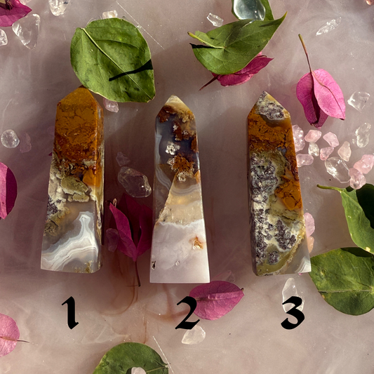 🌌 Nebula Baby – Mini Agate Towers (U Pick 1, 2 or 3) 💫